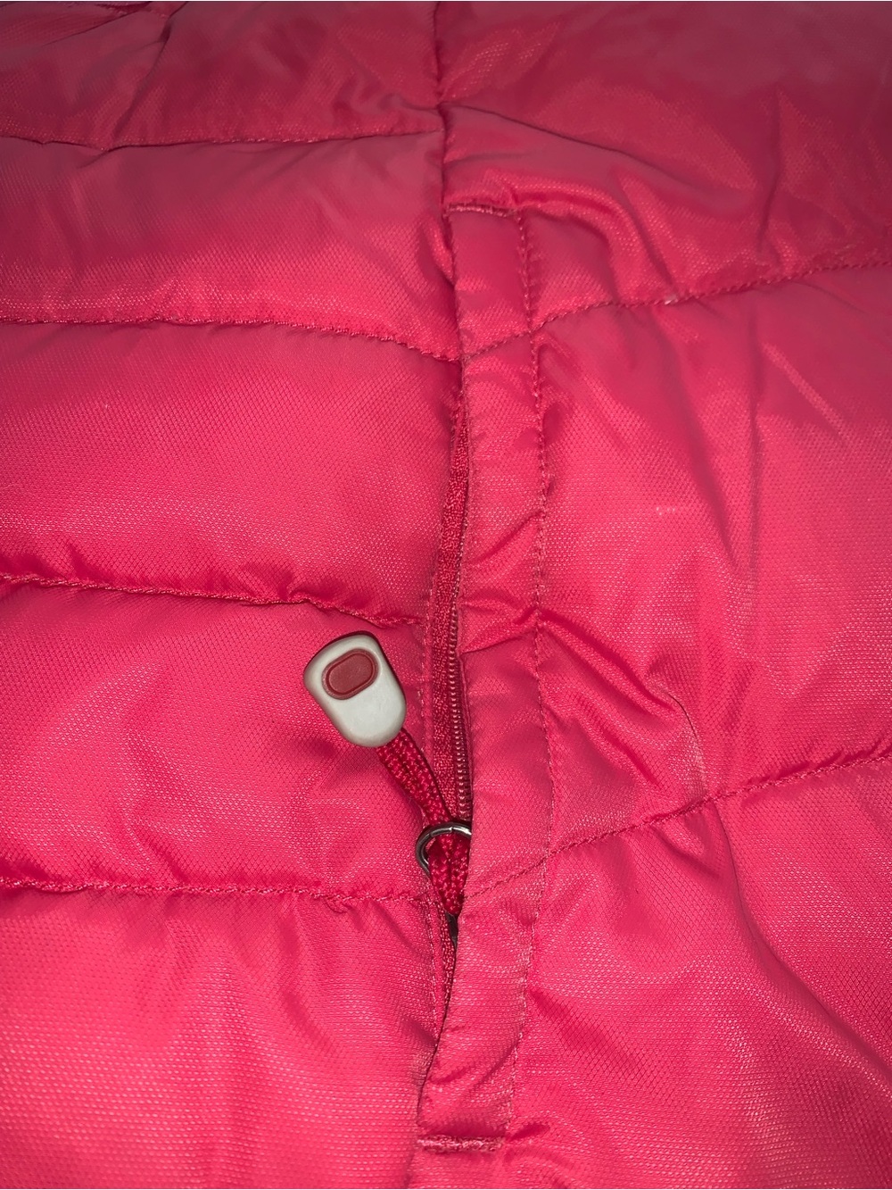 LL Bean Reversible Down Vest Raspberry Cranberry - Picture 3 of 7